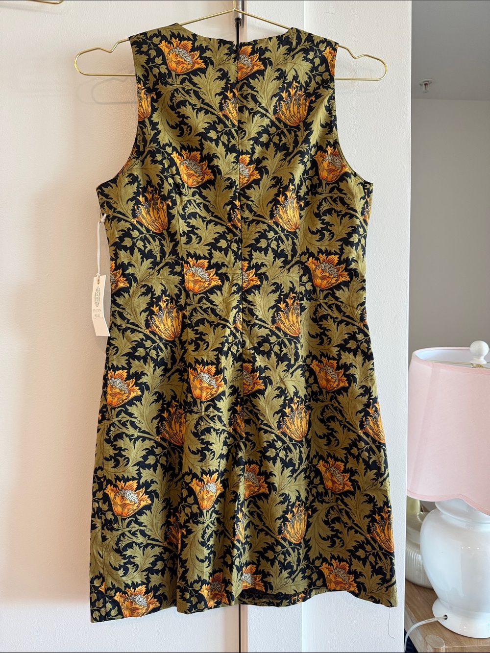 ✨ Tuckernuck Hyacinth House Olive Leafy Floral Lennon Mini Dress ✨ - Picture 3 of 3